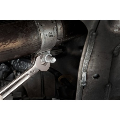 Ключ Milwaukee MAX BITE рожково-накидний з тріскачкою, 15шт, 8-22мм (4932464994)