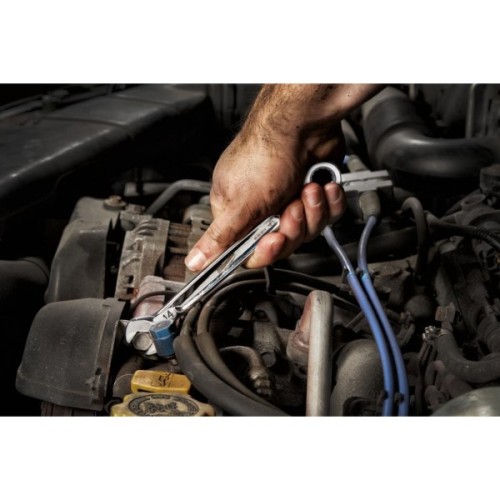 Ключ Milwaukee MAX BITE рожково-накидний з тріскачкою, 15шт, 8-22мм (4932464994)