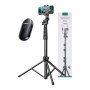 Штатив Ugreen LP680 Selfie Stick Tripod with Bluetooth Remote Black (15609)
