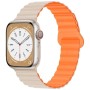 Ремінець до смарт-годинника Drobak Silicone Magnetic Link для Apple Watch All Series Ultra 2 49/45/44/42mm Starlight orange (898931)