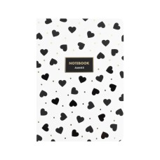 Книга записна Axent A5 Black&White, 80 аркушів клітинка (8700-26-A)