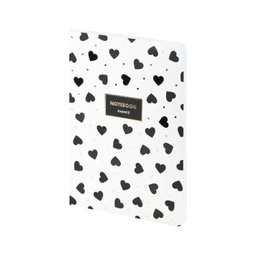 Книга записна Axent A5 Black&White, 80 аркушів клітинка (8700-26-A)