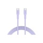 Дата кабель USB-C to USB-C 1.0m OnWire 60CL C-C 60W COLOR Braided 1m Purple Canyon (CND-CCAP60AB10PU)