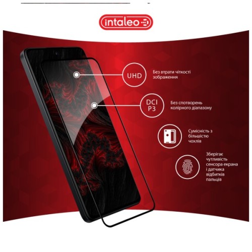Скло захисне Intaleo Full Glue Xiaomi Redmi Note 14 Pro 4G Black (1283126599477)