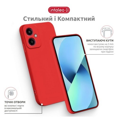 Чохол до мобільного телефона Intaleo SoftShell Moto G55 Red (1283126632402)