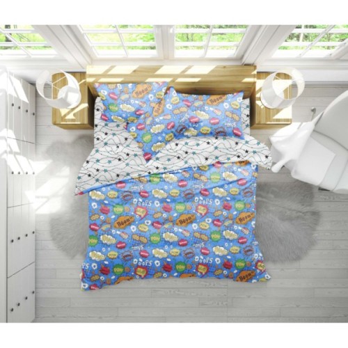 Постільна білизна MirSon Бязь 17-0511 Bombs Полуторний (2200003633023)