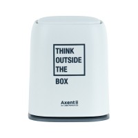 Кошик для паперів Axent Настільний контейнер для сміття, прямокутний, білий (2133-21-A)