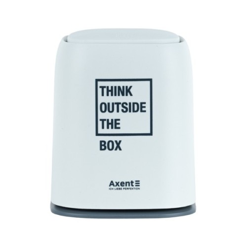 Кошик для паперів Axent Настільний контейнер для сміття, прямокутний, білий (2133-21-A)