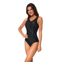 Купальник Aqua Speed Sophie 441-01 чорний, зелений 50 (5908217624680)