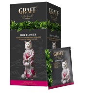Чай Graff Hot Flower Каркаде з ароматом малини 20 пакетиків х 1.5 г (4820279610641)