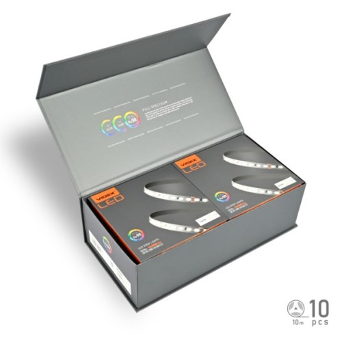 Світлодіодна стрічка Videx DC12V 120W 10M 6000K Ra98 IP20 (VL-LST28144-12126-B10)