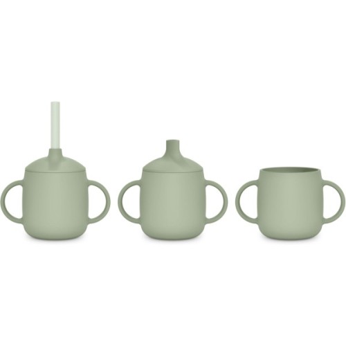 Поїльник-непроливайка Suavinex Colour Essence силіконова 3 в 1 (з носиком та трубочкою), 270 мл, +6 м , зелена (402899)