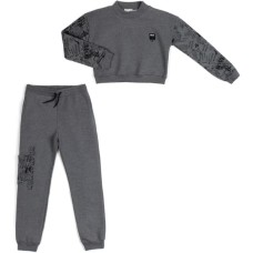 Спортивний костюм дитячий Toontoy на флісі (16794-140G-gray)
