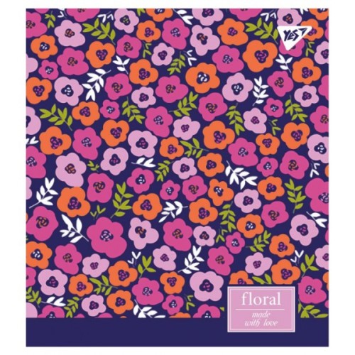 Зошит Yes А5 Floral Explosion 18 аркушів клітинка (765183)