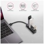 Концентратор AXAGON USB 3.1 to 4xUSB 3.0 0.2m black (HUE-M1A)