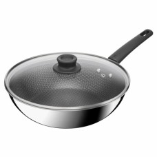 Сковорода Tefal ВОК Emotion+ Power з кришкою 28см (E3411655)
