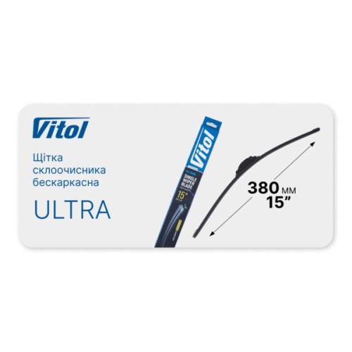 Щітка склоочисника Vitol ULTRA 15" - 380 мм (VU-15380)