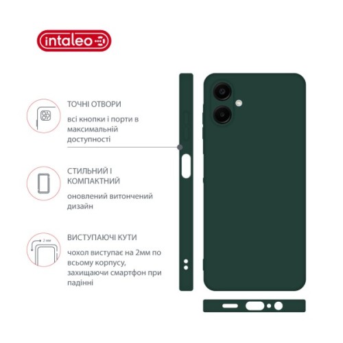 Чохол до мобільного телефона Intaleo Silicone Samsung Galaxy A06 Dark Green (1283126599927)