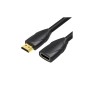 Кабель мультимедійний HDMI M to HDMI F 1.0m 4K60Hz black Vention (VAA-B06-B100)