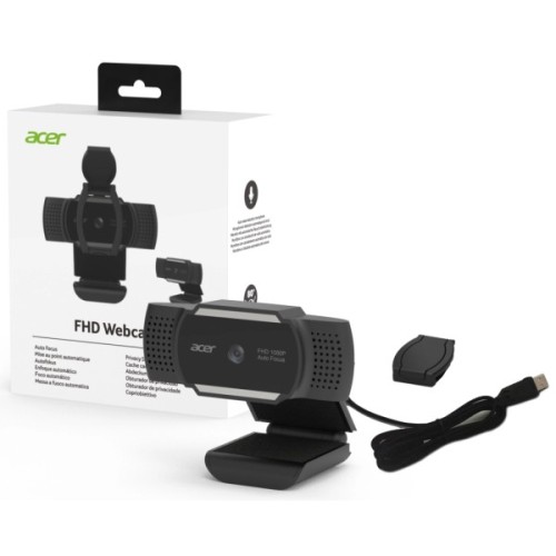 Веб-камера Acer FHD Webcam Black (HP.EXPBG.019)