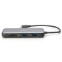 Порт-реплікатор Digitus USB-C > 2xHDMI/2xUSB-A/USB-C/SD/MicroSD/RJ54 (DA-70915)
