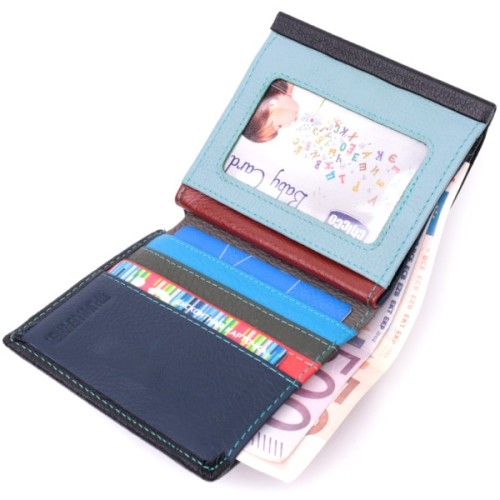 Гаманець ST Leather З натуральної шкіри Чорний (19500)