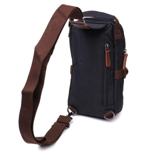 Сумка Vintage Для чоловіків з щільного текстилю Чорна (22187)