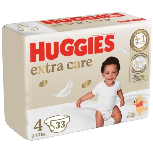 Підгузки Huggies Extra Care Size 4 (8-16 кг) 33 шт (5029053583143)