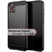 Чохол до мобільного телефона BeCover Carbon Series Samsung Galaxy XCover7 Pro SM-G766B Black (713559)
