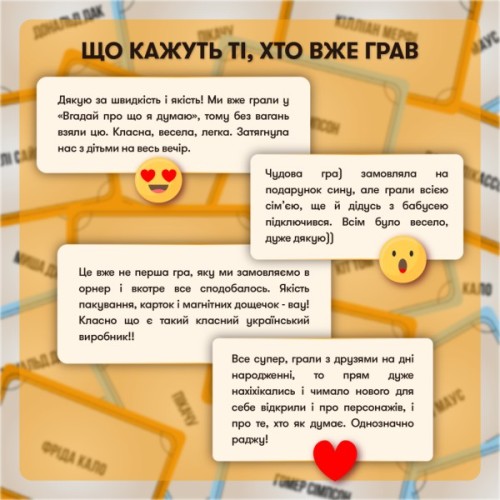 Настільна гра Orner Секретні персонажі (укр.) (orner-2929)