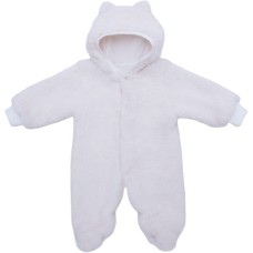 Комбінезон дитячий HAPPY TOT утеплений на блискавці велюр (755B-62-cream)