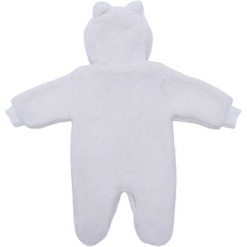 Комбінезон дитячий HAPPY TOT утеплений на блискавці велюр (755B-62-cream)