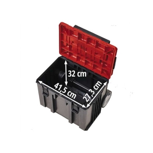 Ящик для інструментів Einhell E-Case L з колесами, до 120кг, колеса 15см (4540014)