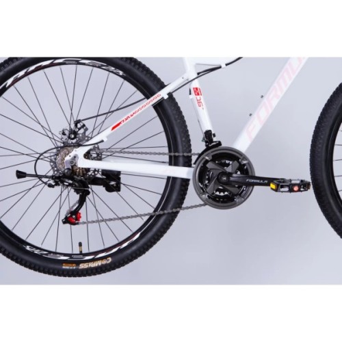 Велосипед Formula 27.5" ALPINA DD FR рама-16" AL 2026 білий з рожевим (OPS-FR-27.5-292)