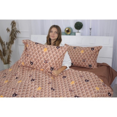 Постільна білизна MirSon Бязь 17-0525 Fabulous forest Сімейний 160x220 (2200003665925)