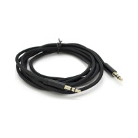 Кабель мультимедійний 3.5mm M to 3.5mm M 1.0m black VEGGIEG (YT-AUXGJ(M)/(M)-AB-1)