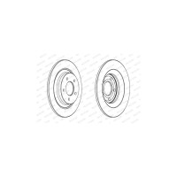Гальмівний диск FERODO DDF1547C