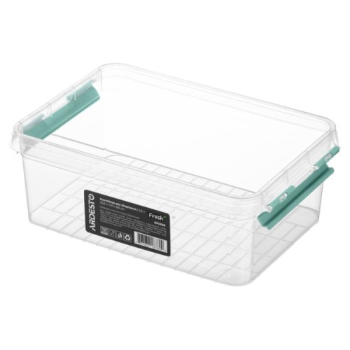 Харчовий контейнер Ardesto Fresh 2.8л, пластик, прямокутна, блакитний (AR1306B)