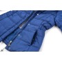 Куртка дитяча Snowimage подовжена з капюшоном і квіточками (SICY-G107-110G-blue)