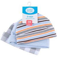 Шапка дитяча Luvable Friends 3 шт різнокольорові для хлопчиків (34530NEW M)