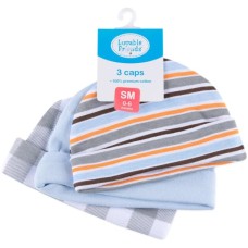 Шапка дитяча Luvable Friends 3 шт різнокольорові для хлопчиків (34530NEW M)