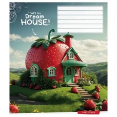 Зошит Школярик Dream house 12 аркушів лінія (012-3530L)