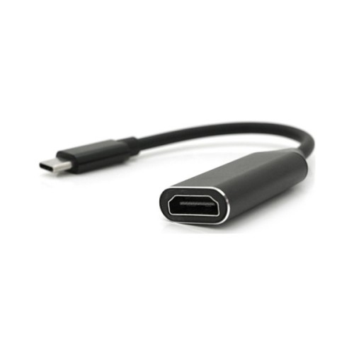 Перехідник USB-C to HDMI F 0.1m 4K black Voltronic (YT-C-Type-C(M)/HDMI(F)Bk)