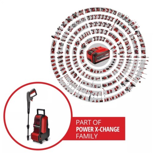 Мийка високого тиску Einhell HYPRESSO 36/105 36V, 105бар, 270л/год, шланг 4м (без АКБ та ЗП) (4140160)