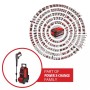 Мийка високого тиску Einhell HYPRESSO 36/105 36V, 105бар, 270л/год, шланг 4м (без АКБ та ЗП) (4140160)