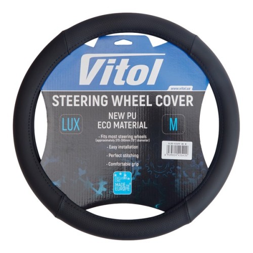 Чохол на руль VITOL M чорн (VLOD-A2699 BK M)