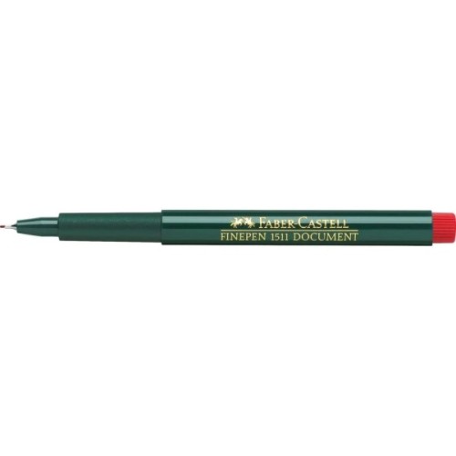 Лайнер Faber-Castell капілярна ручка FINEPEN 1511 Document червоний 0,4 мм (2203)