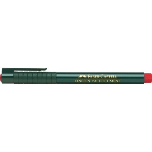 Лайнер Faber-Castell капілярна ручка FINEPEN 1511 Document червоний 0,4 мм (2203)