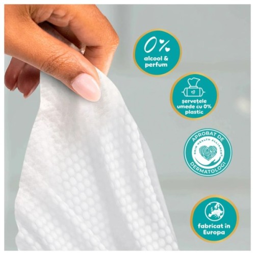 Дитячі вологі серветки Pampers Гармонія аква 60 шт (8006530140171)