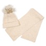 Шапка дитяча Na з шарфом (NA 1180-50-beige)